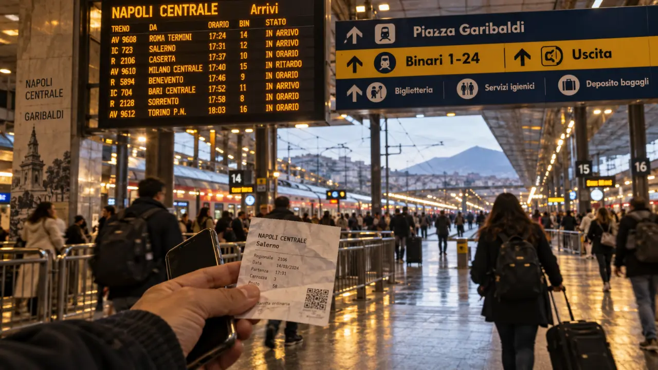 Napoli Centrale, errori tra binari, metropolitana e coincidenze
