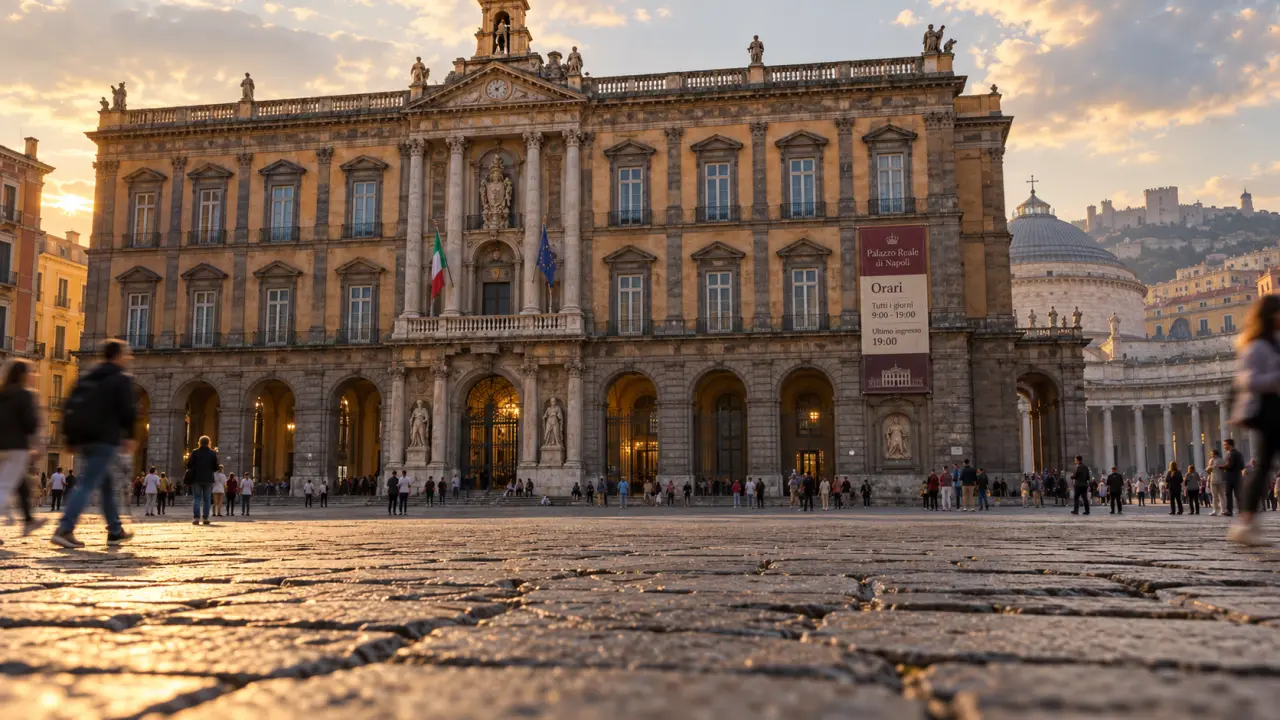 Palazzo reale napoli dalla Piazza del Plebiscito